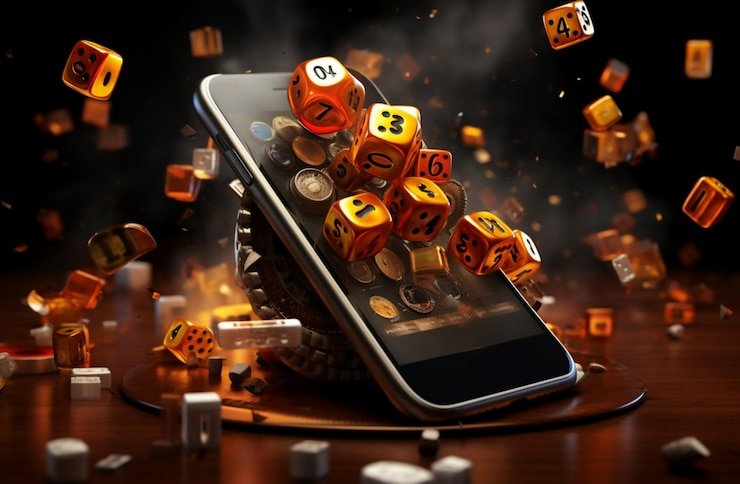 Tampilan mobile dewapokerqq bernuansa emas